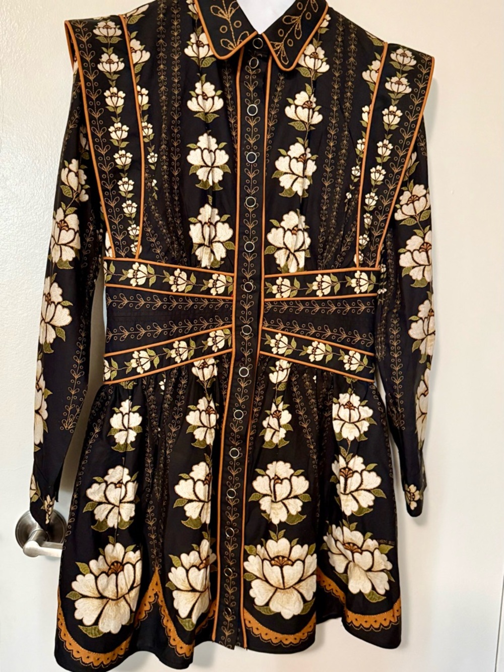 Farm Rio black cream dress - Picture 8 of 8